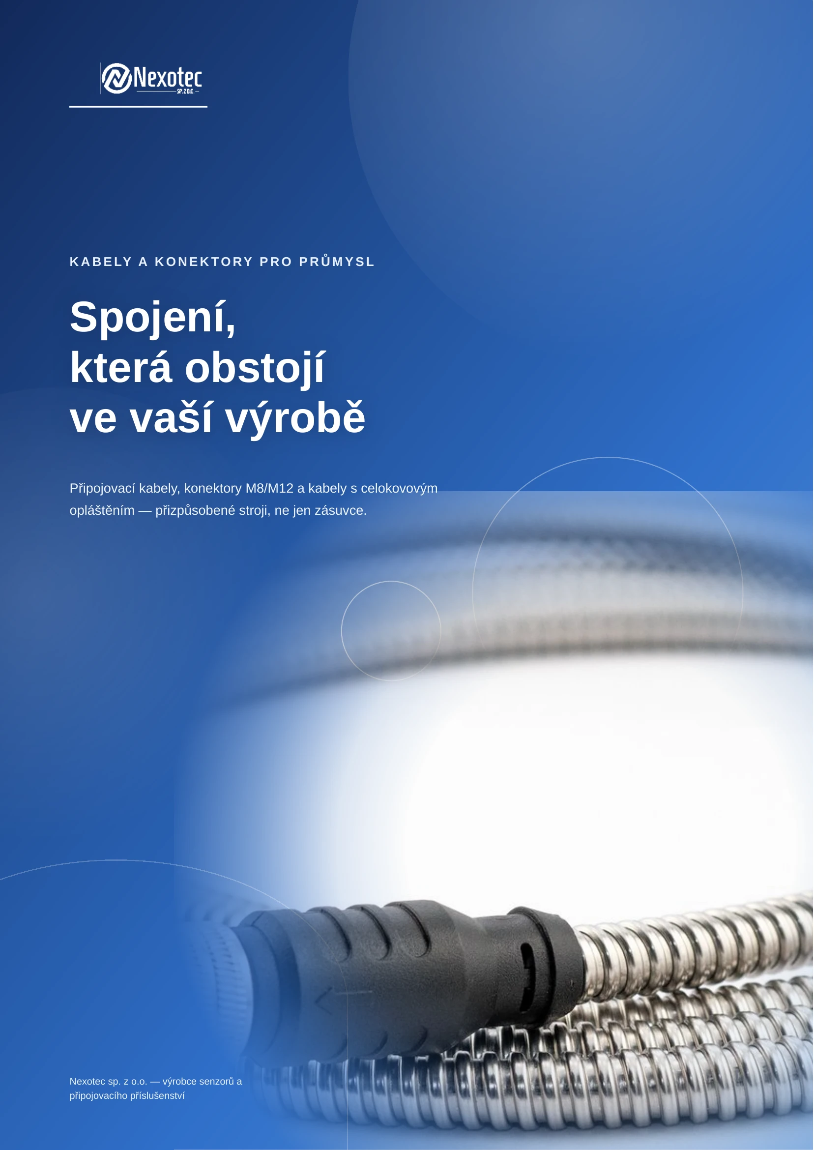 Katalog kabelů a konektorů pro průmyslové senzory NEXOTEC PDF