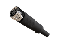 Anschlusskabel M8 3 pin weiblich gerade, Kabel PUR 3 m mit offenen Enden