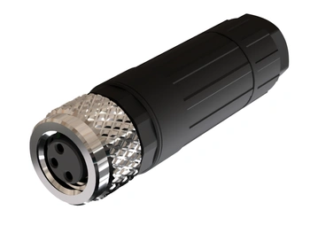 Buchse M8 3-pin gerade – Steckverbinder für Sensoren und Industrieautomation