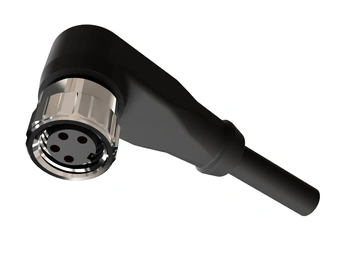 Anschlusskabel M8 4 pin Buchse gewinkelt, Kabel PVC 5 m mit offenen Enden
