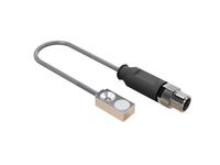 Inductive sensor square Q8 length 40 mm cable 2m PNP NO Sn = 1 mm sensing top