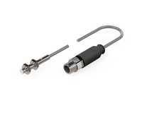Inductive sensor M4 25 mm cable 0,3 m connector M8 NPN NO Sn = 0,6 mm