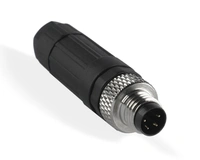 M8 4-Pin Male Straight Connector – for industrial sensors and automation systems