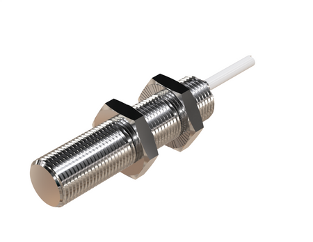 NMF12342 - 8 - Induktív érzékelő M12 teljes fém 50 mm kábel 3m NPN NC Sn = 4 mm