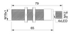Czujnik indukcyjny M18 całometalowy 79 mm wtyczka M12 PNP NC Sn = 5 mm NF