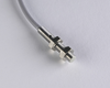 NIS05034 - Czujnik indukcyjny M5 28 mm przewód 2m PNP NC Sn = 0,8 mm