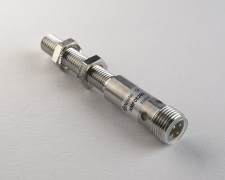 Inductive sensor M8 Metal face 70 mm connector M12 PNP NO Sn = 1 mm