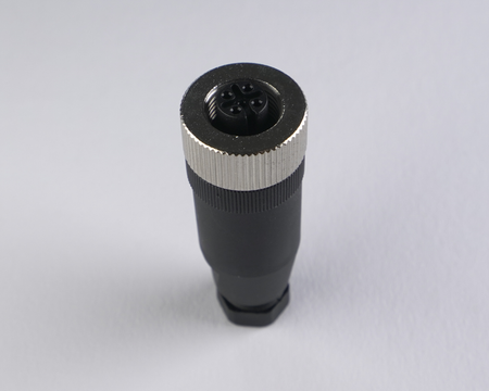 F12-4S - 6 - Buchse M12 4-pin gerade – Steckverbinder für Sensoren und Industrieautomation