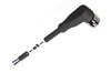 NXOC08101205 - 3 - M8 4-pin female angled connection cable, PUR wire 5 m with open ends