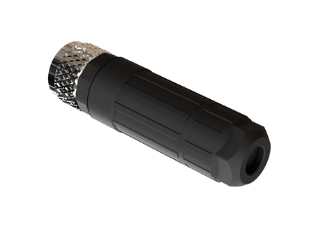 P8-3S - Wtyczka M8, wtyk prosty, 3 piny, żeńska,  potrójne uszczelnienie