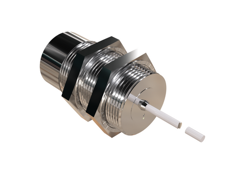 NMF30314 - 2 - Induktiver Sensor M30 Vollmetall 55 mm Kabel 3m PNP NC Sn = 13 mm