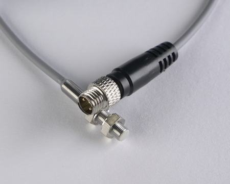 Inductive sensor M5 28 mm cable 0,3 m connector M8 PNP NO Sn = 1,5 mm
