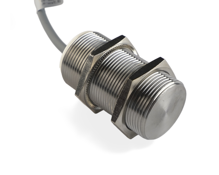 NMF30004 - 4 - Indukčný snímač M30 celokovový 55 mm kábel 2m PNP NC Sn = 10 mm