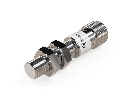 Czujnik indukcyjny M8 L=45 mm wtyczka M12 PNP NO Sn = 4 mm