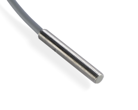 NIS04523 - 2 - Induktiver Sensor M4 L=25 mm Kabel 5m PNP NO Sn = 1 mm