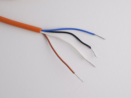 Kabel przyłączeniowy M8 4 pin męski prosty, przewód PVC 2 m z otwartymi końcówkami