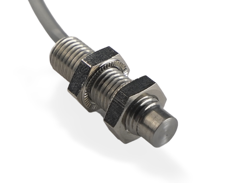 NMF08071 - 4 - Indukční snímač M8 celokovový 30 mm kabel 2m NPN NO Sn = 3,5 mm