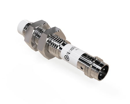 Czujnik indukcyjny M8 L=45 mm wtyczka M8 PNP NC Sn = 4 mm