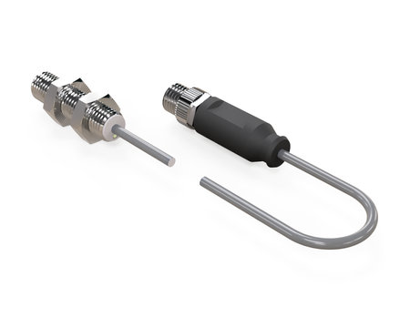 Czujnik indukcyjny M8 L=30 mm przew 0,3 m wtyczka M8 PNP NO & NC Sn = 1 mm