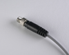 Czujnik indukcyjny M5 L=28 mm przewód 0,3 m wtyczka M8 PNP NO Sn = 1,5 mm