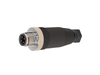 M12 Connector, Straight Plug, 4-Pin, Male