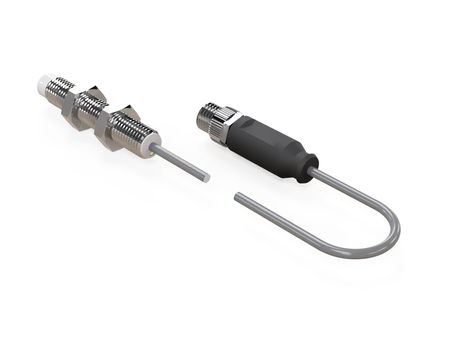 Induktív érzékelő M8 L=45 mm kábel 0,3 m csatlakozó M8 NPN NO & NC Sn = 2 mm