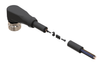NXOC08081103 - 4 - Anschlusskabel M8 3 pin Buchse gewinkelt, Kabel PVC 3 m mit offenen Enden