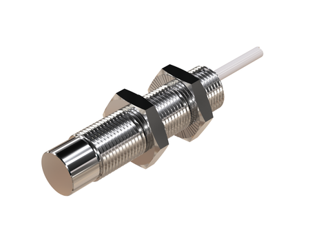 Inductive sensor M12 Metal face 50 mm cable 2m NPN NC Sn = 4 mm