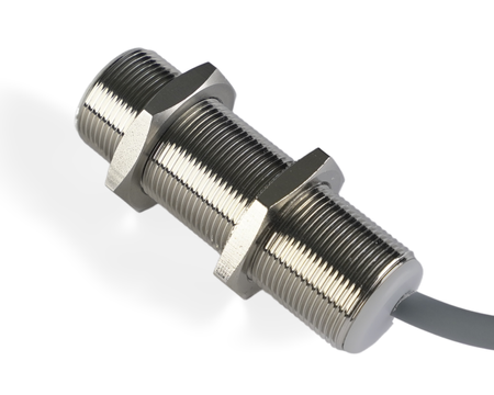 NIS18142-K2 - 3 - Indukční snímač M18 L=55 mm kabel 2m NPN NC Sn = 12 mm