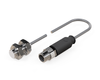 Inductive sensor M8 18 mm cable 0,3 m connector M8 NPN NO & NC Sn = 1 mm