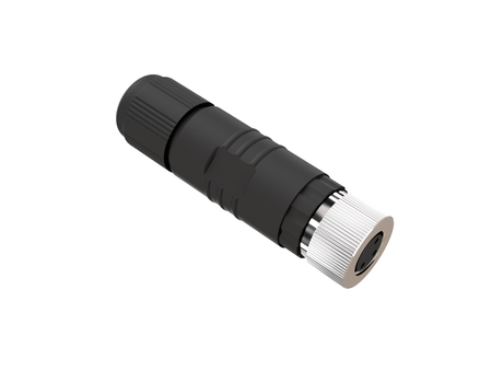 M8 Connector, Straight Plug, 3-Pin, Female