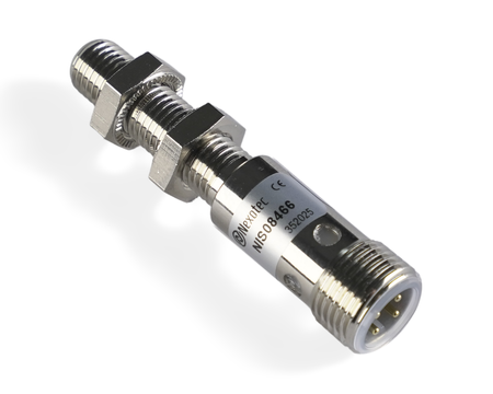 NIS08466 - 3 - Induktiver Sensor M8 L=45 mm Stecker M8 PNP NO & NC Sn = 4 mm