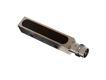 Štvorcový indukčný snímač Q8 L=50 mm konektor M8 PNP NO Sn = 3 mm detekcia zhora