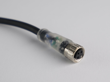 Kabel przyłączeniowy M8 3 pin żeński prosty, dioda led, przewód PVC 3 m z otwartymi końcówkami