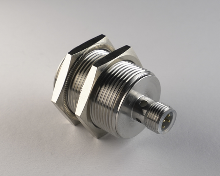 Czujnik indukcyjny M30 całometalowy 48 mm wtyczka M12 PNP NO Sn = 10 mm