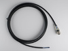 M12 4-pin female straight connection cable, PUR wire 3 m with open ends