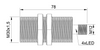 Czujnik indukcyjny M30 całometalowy 78 mm wtyczka M12 PNP NO Sn = 10 mm