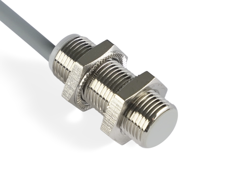 NIS12124-K2 - 4 - Indukčný snímač M12 L=30 mm kábel 2m PNP NC Sn = 4 mm
