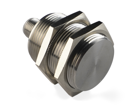 NMF30122 - 4 - Czujnik indukcyjny M30 całometalowy 48 mm wtyczka M12 NPN NC Sn = 10 mm