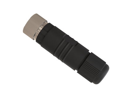 M8 Connector, Straight Plug, 3-Pin, Female