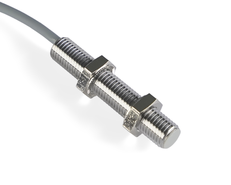 NIS08246-K2 - 4 - Indukční snímač M8 L=45 mm kabel 2m PNP NO & NC Sn = 3 mm
