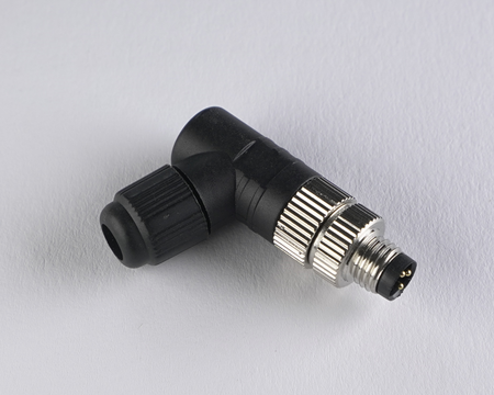 P8-3MR - 6 - Stecker M8 3-pin gewinkelt – Steckverbinder für Sensoren und Industrieautomation