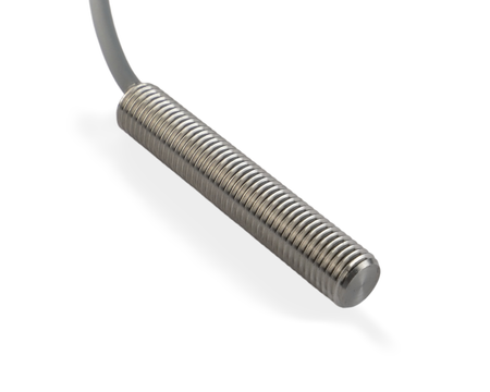 NMF08343 - 2 - Induktív érzékelő M8 teljes fém 45 mm kábel 3m PNP NO Sn = 2 mm