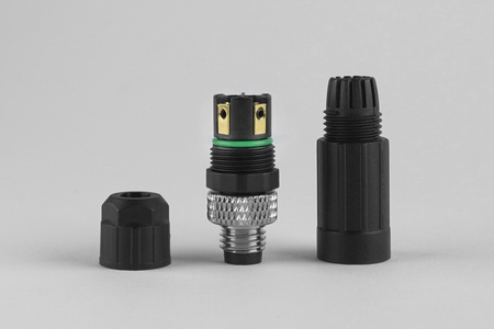 Wtyczka M8, wtyk prosty, 3 piny, męska