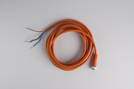 Kabel przyłączeniowy M8 4 pin żeński prosty, przewód PVC 2 m z otwartymi końcówkami