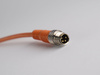 Kabel przyłączeniowy M8 4 pin męski prosty, przewód PVC 2 m z otwartymi końcówkami