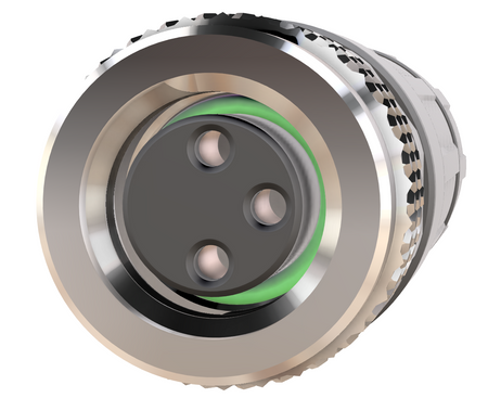 P8-3S - Wtyczka M8, wtyk prosty, 3 piny, żeńska,  potrójne uszczelnienie