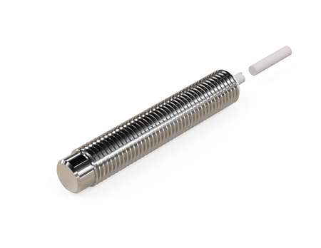 NMF08012-FE - 4 - Induktív érzékelő M8 teljes fém 45 mm kábel 2m NPN NC Sn = 2 mm FE