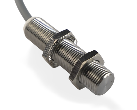 NMF12044 - 4 - Inductive sensor M12 Metal face 50 mm cable 2m PNP NC Sn = 4 mm