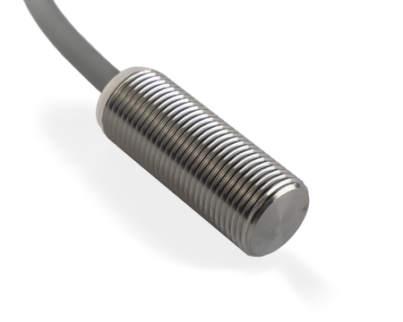 NMF12324 - 2 - Inductive sensor M12 Metal face 30 mm cable 3m PNP NC Sn = 2 mm